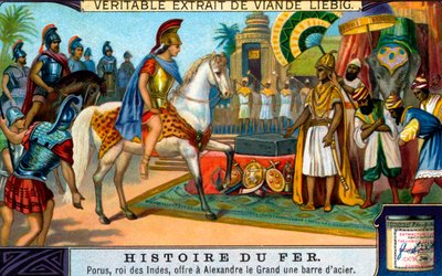 History of Iron: King Porus and Alexander the Great by Unbekannter Künstler