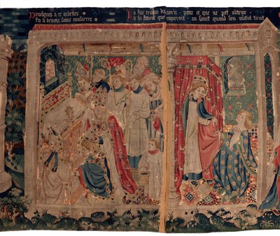 History of Saint Piat and Saint Eleuthère, Also Called Tapestry of Arras. Ordered from Canon Toussaint Prier, Chaplain of the Duke of Burgundy, Late 14th-Early 15th Century. 22m x 2m. (Detail) by Alec Hunter