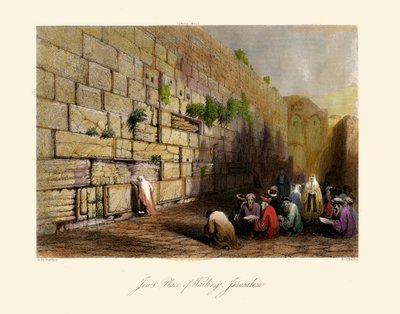 Holy Land - Jews Place of Wailing, Jerusalem - Bible by Unbekannter Künstler