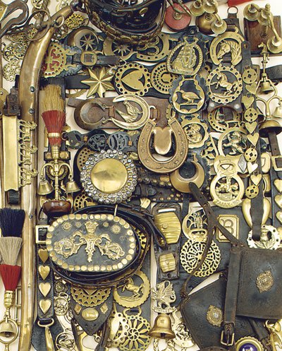 Horse Brass Face-Pieces and Mounted Leather Martingales by Unbekannt