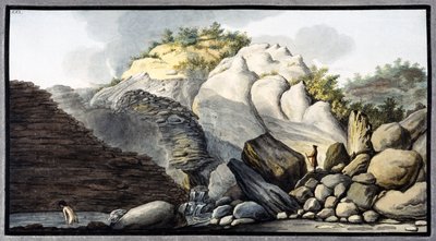 Hot Spring in the Solfaterra, Near Naples, Kingdom of Naples by Unbekannter Künstler