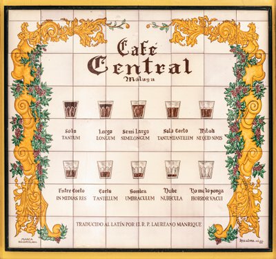 How to order coffee, Spain, 2020 by Unbekannt