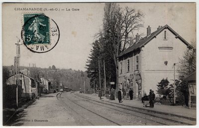 Chamarande: View of the Train Station by William M. Timlin