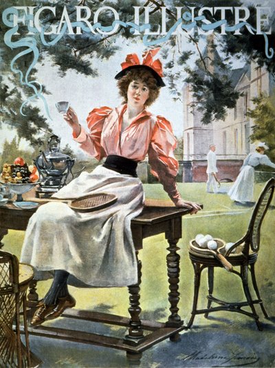 Illustration by Madeleine Lemaire in Le Figaro Illustre, France by Unbekannter Künstler