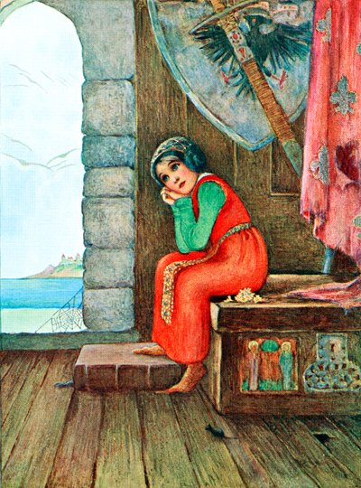 Illustration to the Poem The Old Chest from the Book Childhood by Millicent and Githa Sowerby, Published 1907 by Unbekannter Künstler