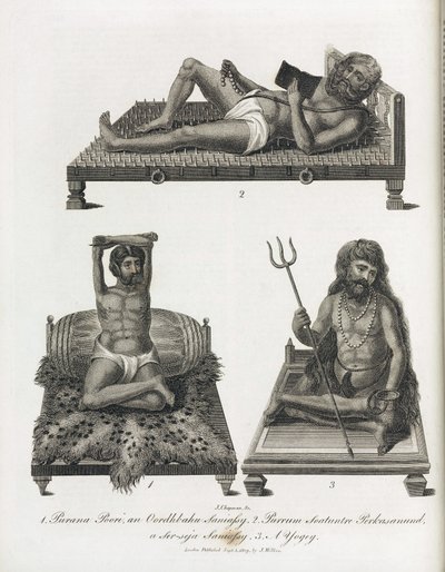 Indian holy men by Unbekannt