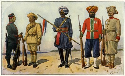 Indian Soldiers from the British Empire During the First World War by Unbekannter Künstler