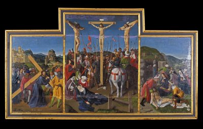 Indre & Loire No. 173 - Chateau de Loches - The Altarpiece of the Crucifixion - School of Jean Fouquet - 1485 by Unbekannt