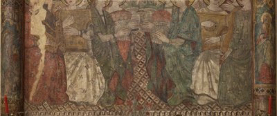 Interior. North Crossing. Altar of the Mural Paintings. Original from the Main Chapel. Wall Paintings. (Detail) End 14th Century by Unbekannt
