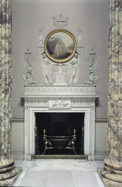 Interior of the Marble Hall, Kedleston Hall, Derbyshire (photo) by Unbekannt