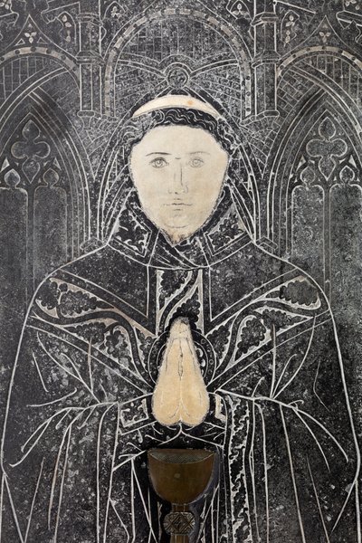 Interior, Southern Aisle, West Side, Funerary Slab by Unbekannter Künstler