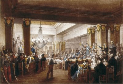 Interior View of Cafe Nuevo by Unbekannter Künstler
