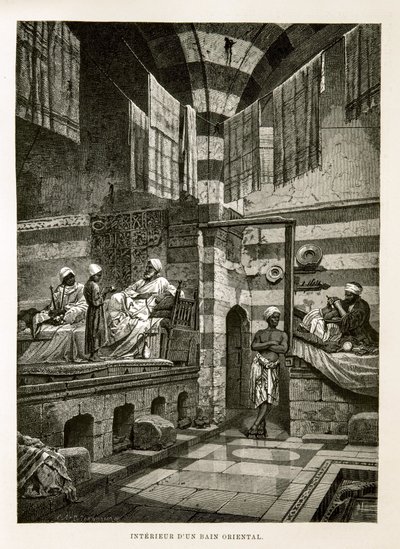 Internal View of an Oriental Bath - Illustration from the Atlas of Egypt by Unknown