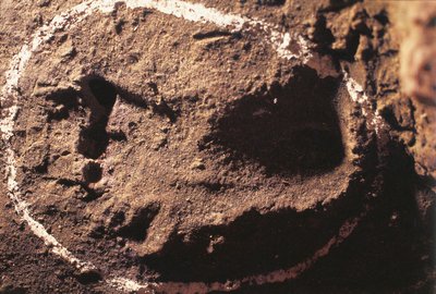 Footprints of Prehistoric Hunter by Benjamin Baud
