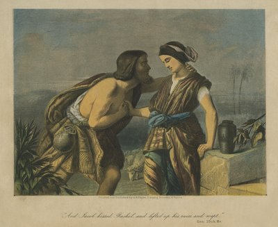 Jacob Declares His Love for Rachel - Bible by Unbekannter Künstler