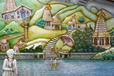 Jalaram Prathna Hindu Temple, Leicester: Artwork Depicting Jalarambapa