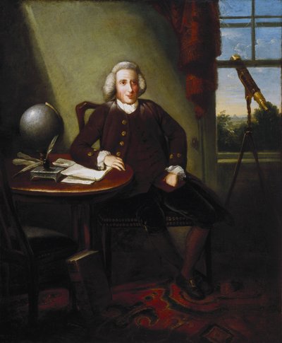 James Ferguson, British Astronomer and Artist, in His Study by Unbekannter Künstler