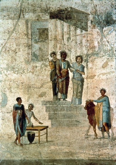 Jason and Pelias, from the House of Jason, or of the Fatal Loves, Pompeii by Unbekannter Künstler