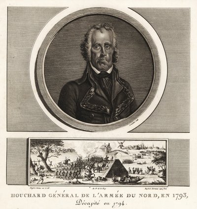 Jean Nicolas Houchard, French Revolutionary General of the Army of the North, executed for cowardice in 1793 by Unbekannt