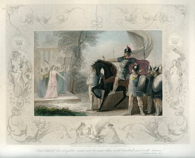 Jephthah is Greeted by His Daughter - Bible by Unbekannter Künstler