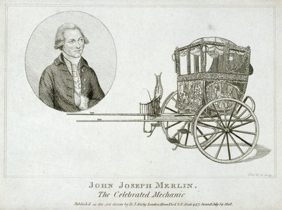 John Joseph Merlin, Belgian inventor and mechanic, c 1770 by Unbekannt