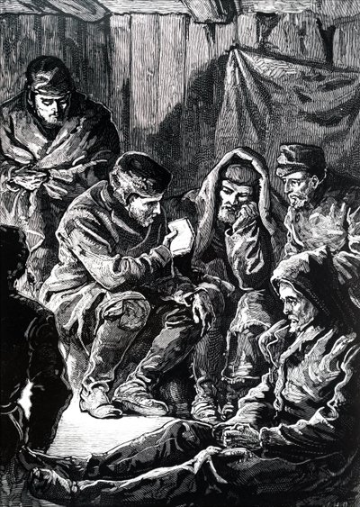 John Richardson during a Franklin overland arctic expedition by Unbekannt