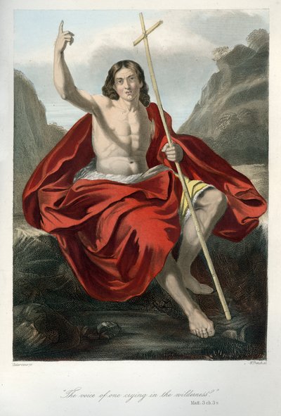 John the Baptist Preaching by Unbekannter Künstler