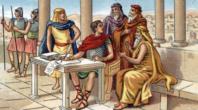 Julius Caesar Writing His Comments on the Gallic War by Unbekannter Künstler