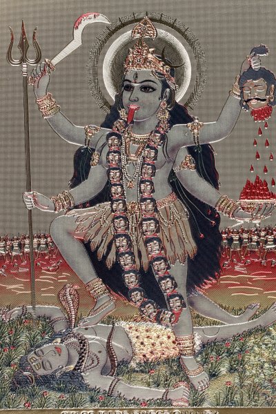 Kali: Hindu Goddess of Time, Creation, Destruction, Violence and Power by Unbekannter Künstler