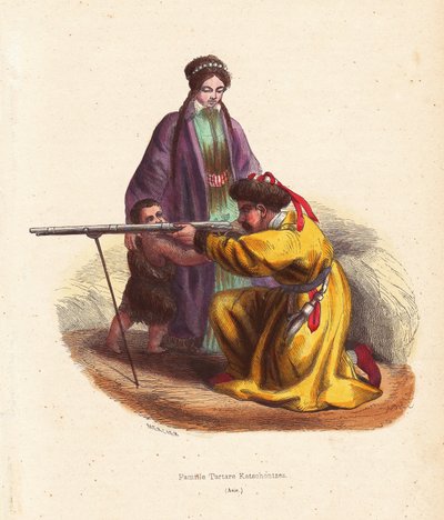 Kazan Tatar Family (Tatarstan, Russia) by Unbekannter Künstler