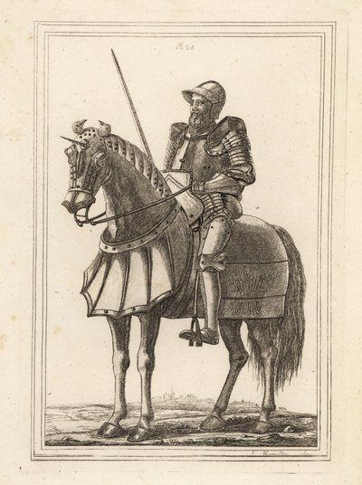 King Edward III Depicted as an Armed Knight on Horseback by Unbekannt