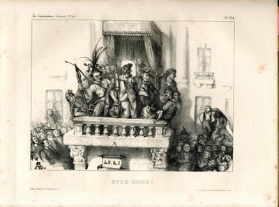 La Caricature (1830) political, Satirical in B & W by Unbekannter Künstler