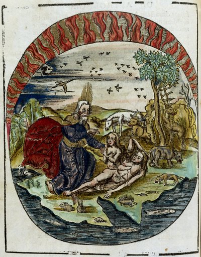 The Birth of Eve 16th Century: God Creating Eve from Adam
