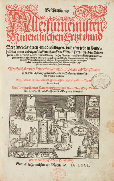 Laboratory for Mineral Analysis with Furnace, Instruments, and Tools - Title Page from 