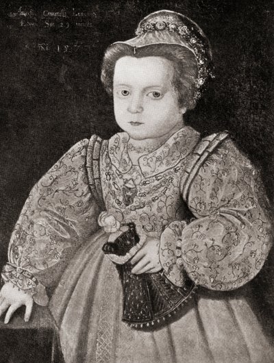 Lady Arbella Stuart as a Child, from The Girl Through the Ages, Published 1933 by Unbekannt