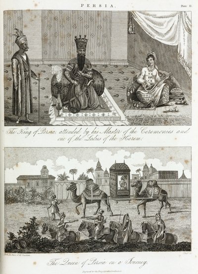 The King and Queen of Persia, circa 1810-1829 by Unbekannt