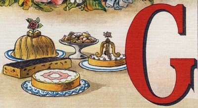 Letter G: cakes by Unbekannt