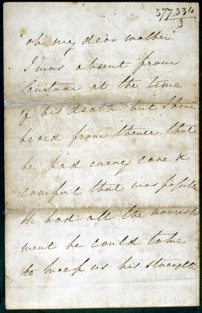 Letter from Florence Nightingale, May 1856 by Unbekannt