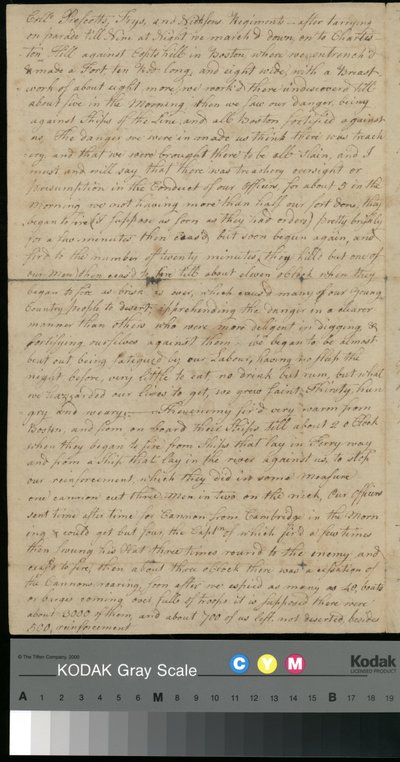 Letter from Peter Brown to Sarah Brown, 25 June 1775 by Unbekannter Künstler