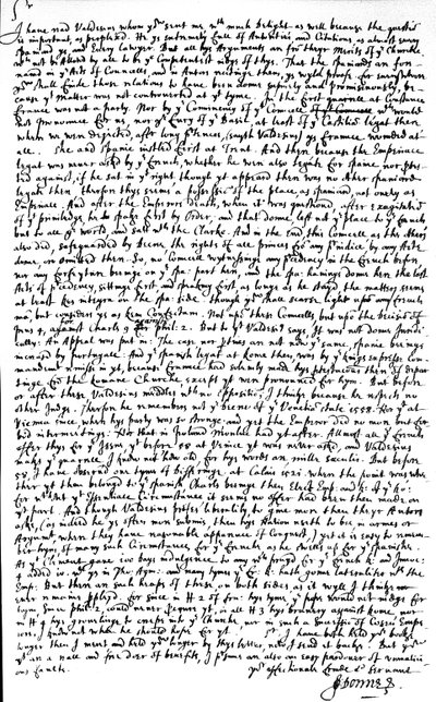 Letter written by John Donne to Sir Robert Cotton, returning, with criticisms, a copy of the treatise 