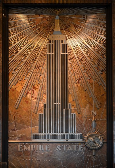License plate of the Empire State Building, New York City, USA by Unbekannt
