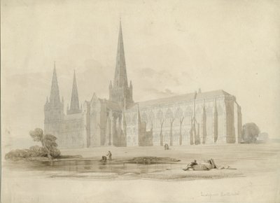 Lichfield Cathedral - South East View by Unbekannt