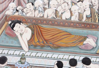 Life of Buddha: After 45 years of teaching the Dharma, the Buddha passed into Parinirvana, Seoul, South Korea by Unbekannt