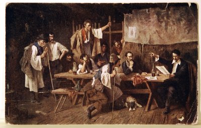 Literature. The Hungarian poet Petofi by Unbekannter Künstler
