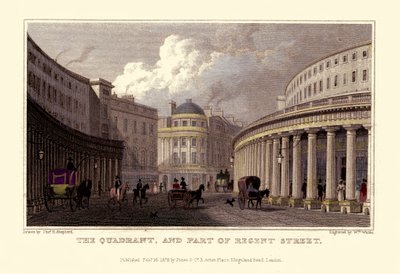 London Views: The Quadrant, and Part of Regent Street by Unbekannter Künstler