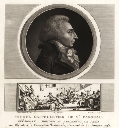 Louis-Michel le Peletier, Marquis of Saint-Fargeau, French politician and martyr of the French Revolution by Unbekannt