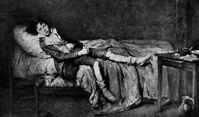 Louis XVII (1785-1795) lengthened in his cell of the prison of the Temple where he locked up since August 13 by Unbekannter Künstler