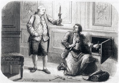 Louis XVI enlightens the locksmith Francois Germain by Unbekannt