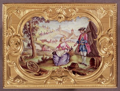 Louis XV Enamel and Gold Snuff Box, by J.F.Garaud by Unbekannt