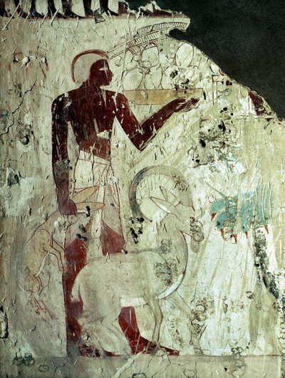 Luxor Thebes: necropolis of nobles, bearer of offerings (18th Dynasty) by Leopold Blonder